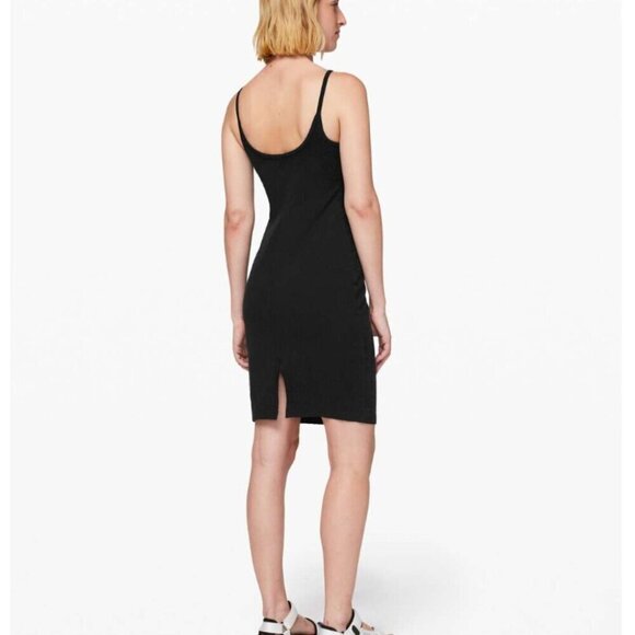 Lululemon Inner Glow Dress Black Size 6 - Picture 3 of 7